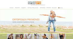 Desktop Screenshot of ortopro.lt